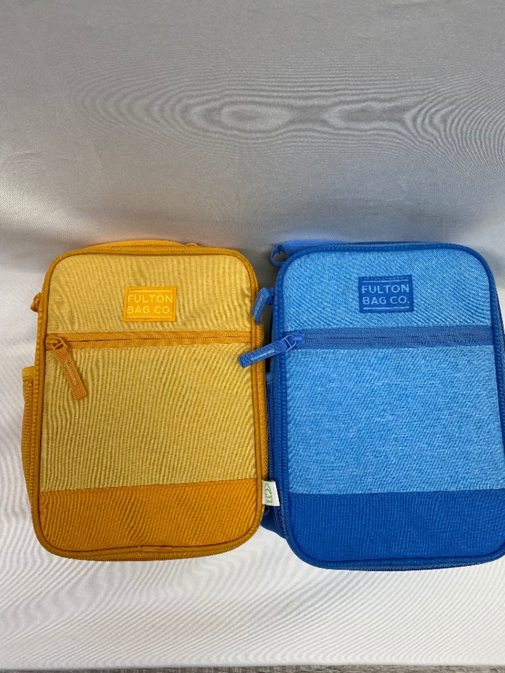 Fulton Bag Co. Kids Lunch Boxes Set of 2 Blue Yellow/Orange